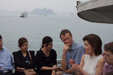 OITA PDAA Jane Nishida talks to key local and national stakeholders working to preserve and protect Vietnam’s Ha Long Bay 