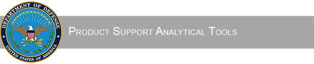 DoD seal with Product Support Analytical Tool banner text