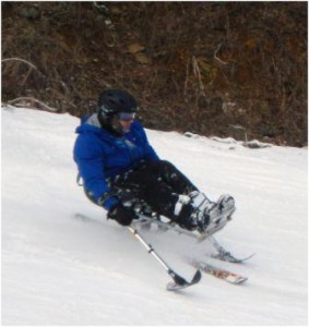 Lt. Col. Danny Dudek takes on the slopes at Wintergreen Resort (photo provided by Lt. Col. Danny Dudek)