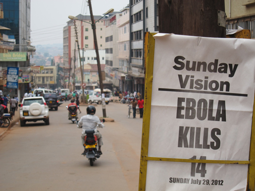 	Ebola Kills sign
