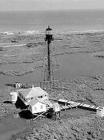 Chandeleur Lighthouse circa the 1960's