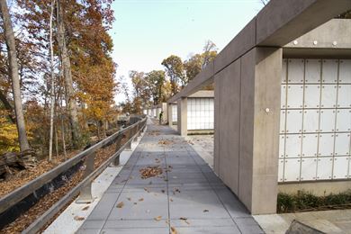 ARLINGTON, Va. – Construction is nearing completion on three new columbariums, which are a part of Arlington National Cemetery’s Millennium Project; a 27-acre expansion project, which adds nearly 30,000 burial and niche spaces to the cemetery here November 16, 2016. The $64 million project is scheduled to be complete and turned over to the cemetery this winter. (U.S. Army photo/Patrick Bloodgood)