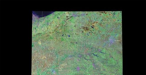 A Landsat Mosaic for Indiana