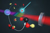 illustration of chemical reaction