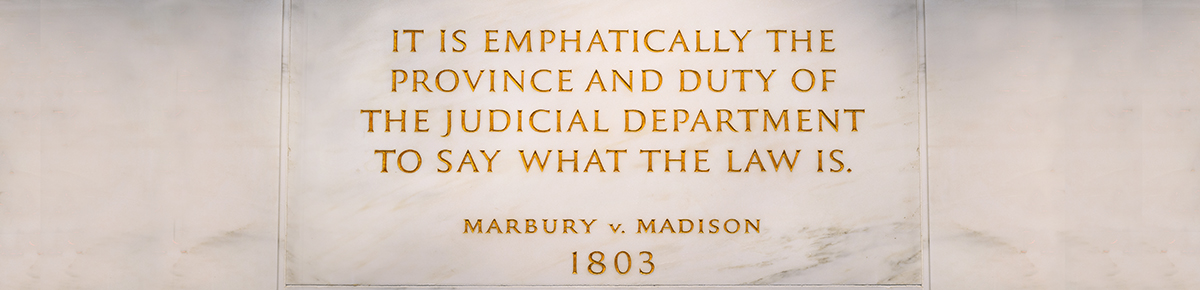 Marbury v. Madison, 1803