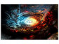 Artist's impression of heart of galaxy NGC 1068, which harbors an actively feeding, supermassive black hole