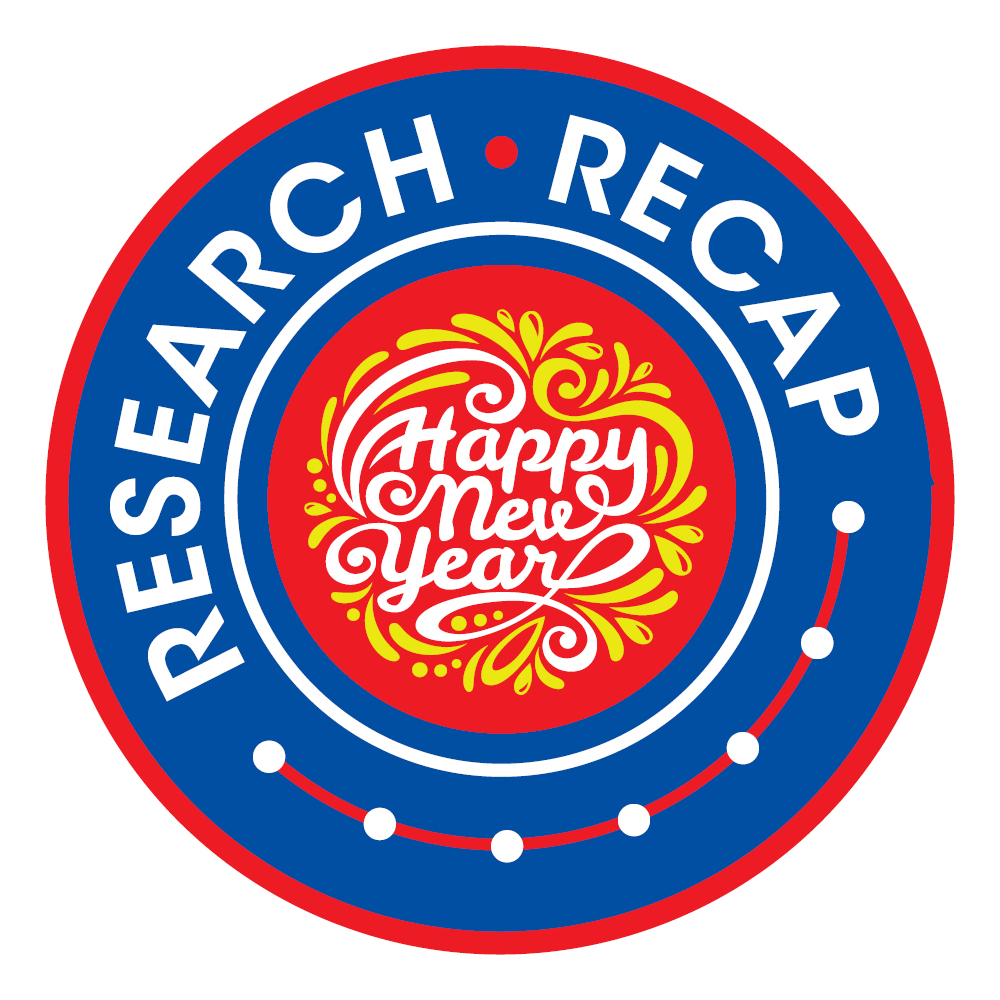 Research Recap with Happy New Year message