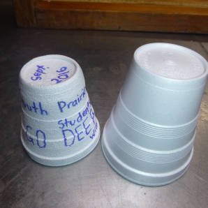 Styrofoam cup comparison