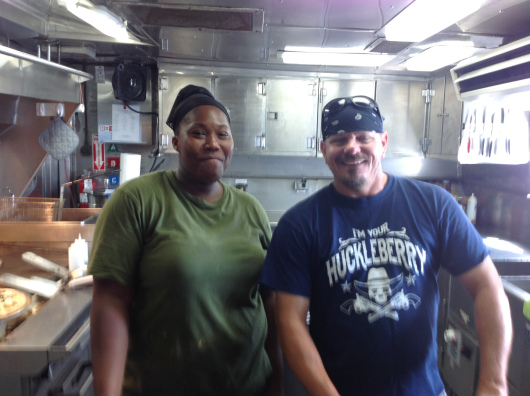 valerie-mccaskill-and-chuck-godwin-in-the-galley-of-noaa-ship-oregon-ii
