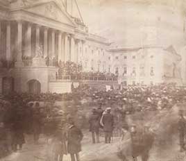 Inauguration of James Buchanan, President of the United States, at east front of U. S. Capitol, March 4, 1857.