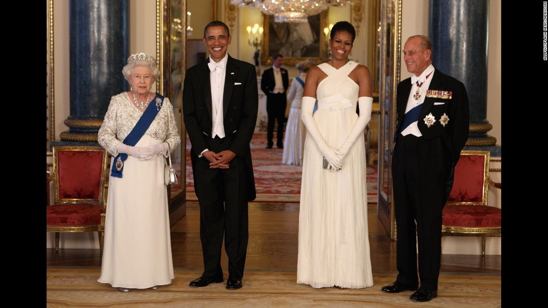 During &lt;a href=&quot;http://www.cnn.com/2011/POLITICS/05/24/obama.europe.visit/&quot; target=&quot;_blank&quot;&gt;his state visit to England,&lt;/a&gt; Obama was also able to meet with Queen Elizabeth II and Prince Philip. The first couple gave the queen a handmade leather-bound album with rare memorabilia and photographs that highlighted the visit by her parents -- King George VI and Queen Elizabeth -- to the United States in 1939. To Prince Philip, they gave a custom-made set of pony bits and shanks and a set of horseshoes worn by a recently retired champion carriage horse.&lt;br /&gt;The Obamas were given copies of letters in the royal archives from a number of U.S. presidents to Queen Victoria. Michelle Obama also was given an antique broach in the form of roses made of gold and red coral.