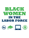 Image representing infographic on black women in the labor force.