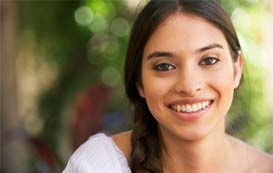 Woman smiling