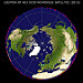 Approximate location of geosynchronous orbit spacecraft — projected to the Earth’s equator.