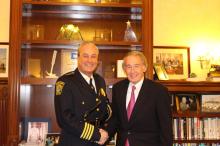 With Chief Deveau of the Watertown Police Department at the State of the Union