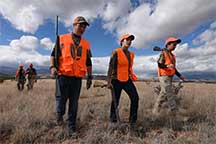 Young hunters Justin, Willow and Woodrow carry forward their hunting heritage.