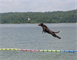 Dog enjoying Nolin River Lake