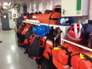 Equipment must be organized so everyone can get what they need.