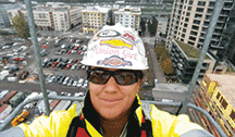 Image of a Women in a hard hat representing National Apprenticeship Week 2016.