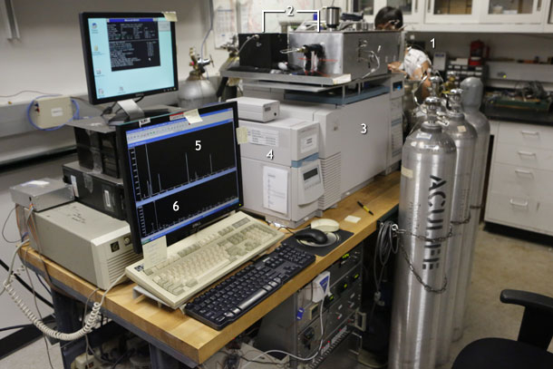 photo of the lab set up