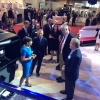 U.S. Secretary of Commerce Penny Pritzker on the showroom floor at the International Technology Show (IMTS) in Chicago.