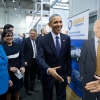 President Obama and Secretary Pritzker at Delaware&#039;s Hannover Messe booth