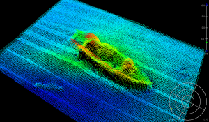 Image of the sunken ship, USS Monitor