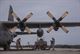 Members of the 179th Airlift Wing Maintenance Group heat the four turbo prop engines of a C-130H Hercules in the cold, early morning Dec. 21, 2016, on the 179th AW flightline in Mansfield, Ohio, as part of daily winter operations. The 179th AW is always on a mission to be the first choice to respond to state and federal missions with a trusted team of Airmen. (U.S. Air National Guard photo/Tech. Sgt. Joe Harwood)