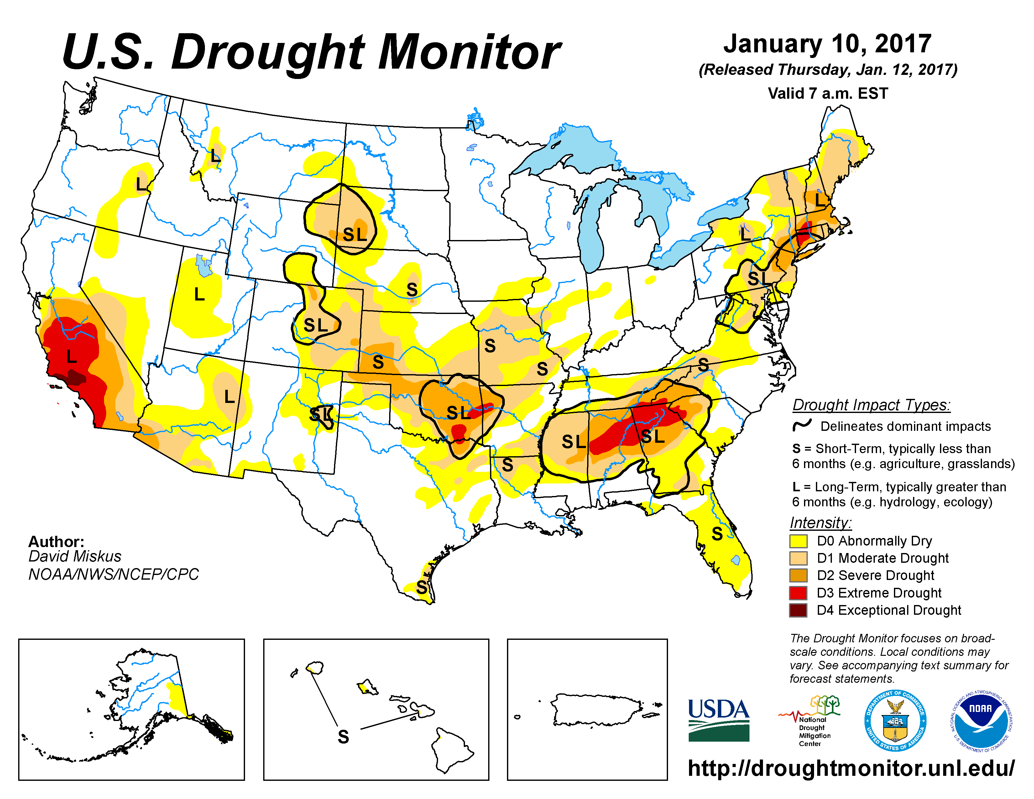 United States Weekly Drought Monitor
