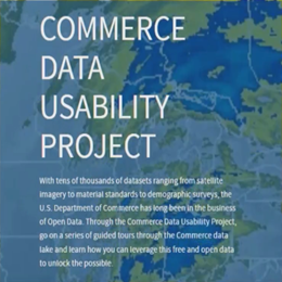 The Commerce Data Service understands that free and open data is the currency driving today’s best innovations.