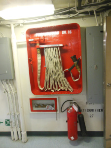 The fire station in the mess hall.