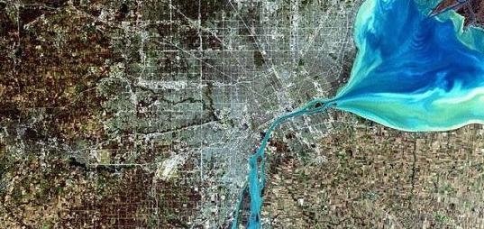 NASA Satellite Image of Detroit, Michigan