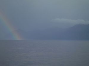 My very first rainbow at sea!