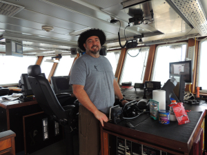 At the helm: Estoy El Jefe!