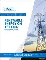 The front cover of the Renewable Energy on the Grid: Redefining What's Possible report.