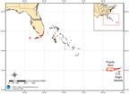 critical habitat map for elkhorn coral