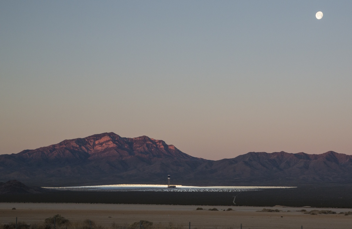 Ivanpah solar facility in Nevada. Photo by Bob Wick, BLM
