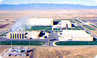 GPS ground facilities with mountains in background