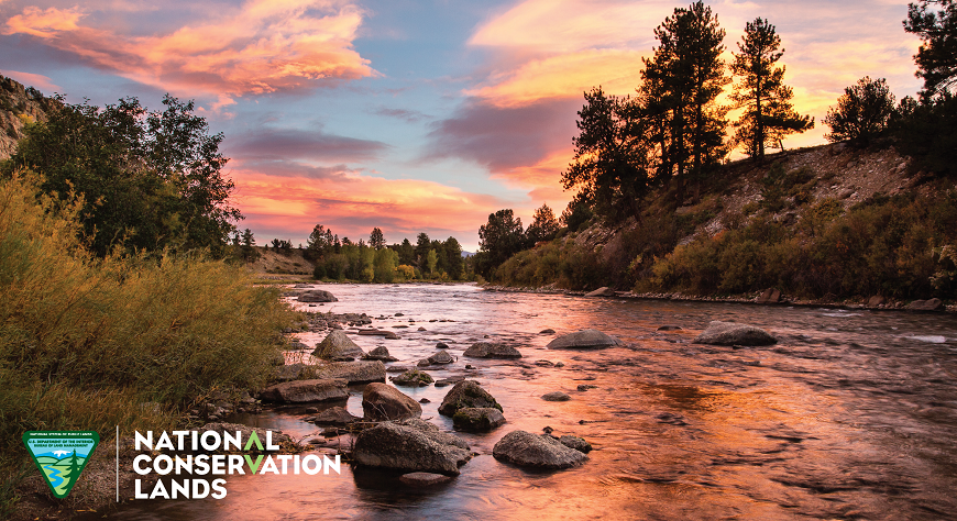 A landscape photo of Browns Canyon National Monument in Colorado. Photo by Bob Wick, BLM