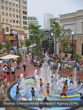 Fountain as Silver Spring, MD