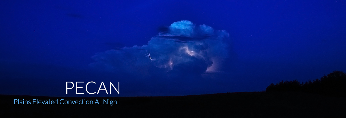 PECAN: Plains Elevated Convection at Night, photo of nighttime thunderstorm