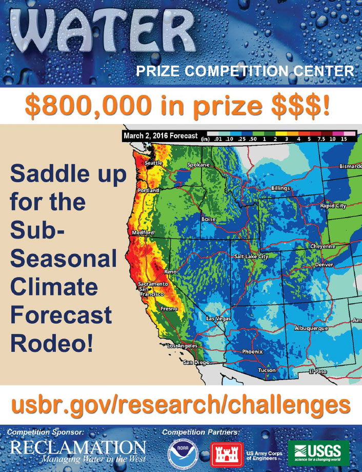 Poster image forprize challenge, Sub-Seasonal Climate Forecast Rodeo 