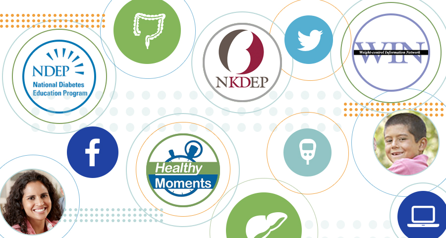 NIDDK Health Communication Programs graphic showing program logos