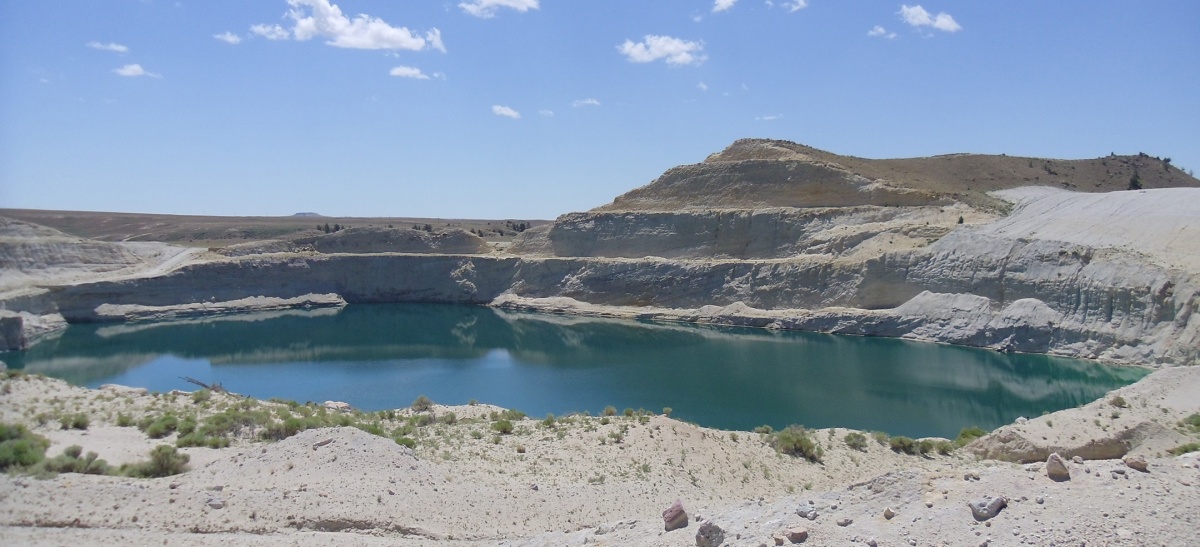 The McIntosh Pit at the Sheep Mountain Mine in Freemont County, Wyoming.