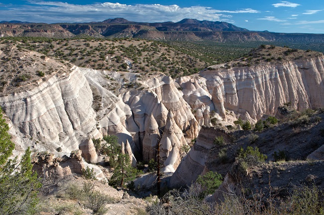 Landscape view of Kasha-Katuwe Tent Rocks National Monument 