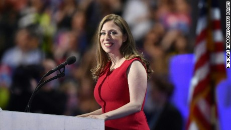 Chelsea Clinton speaks during the fourth and final night of the Democratic National Convention at Wells Fargo Center on July 28, 2016 in Philadelphia, Pennsylvania. 