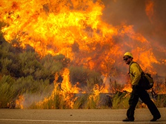 wildfire in Idaho