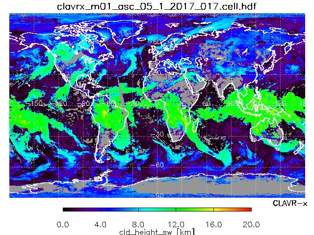 Outgoing Longwave Radiation from METOP-B Ascending Orbit