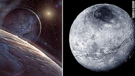 The New Horizon mission returned some great pictures of Pluto and close to Hardy&#39;s painting of it 