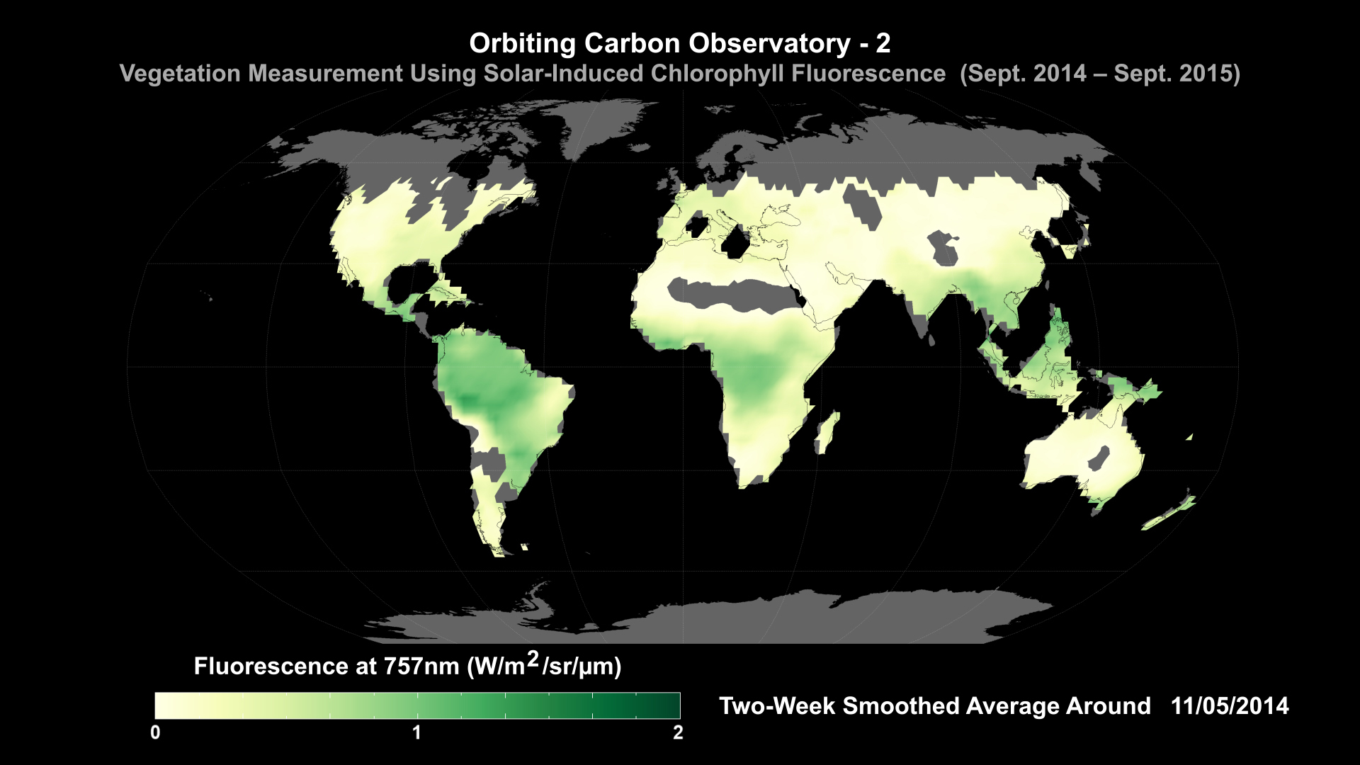 Vegetation Measurement Using Solar Induced Chlorophyll Fluorescence - 11/05/2014